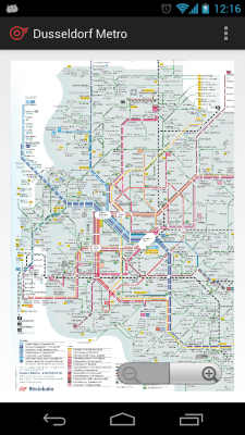 Screenshot of the application Dusseldorf Metro MAP - #2