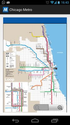Screenshot of the application Chicago Metro - #2