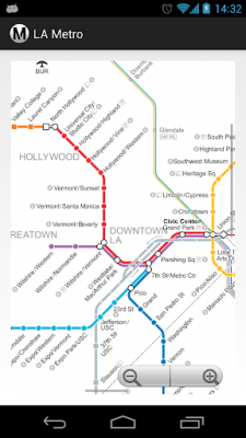 Screenshot of the application Los Angeles Metro/Subway MAP - #1