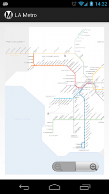 Screenshot of the application Los Angeles Metro/Subway MAP - #2