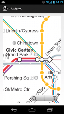 Screenshot of the application Los Angeles Metro/Subway MAP - #4