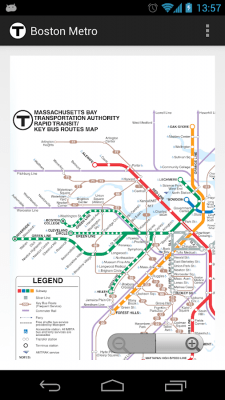 Screenshot of the application Boston Metro - #1