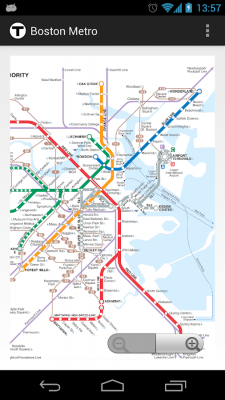 Screenshot of the application Boston Metro - #2