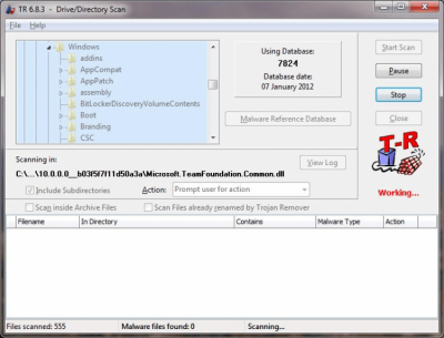 Screenshot of the application Trojan Remover - #4