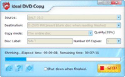 Screenshot of the application Ideal DVD Copy - #1