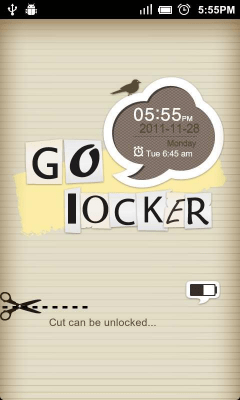 Screenshot of the application GO Locker Paper-cut Theme - #1