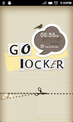 Screenshot of the application GO Locker Paper-cut Theme - #2