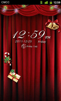 Screenshot of the application GO Locker Christmas Eve Theme - #1