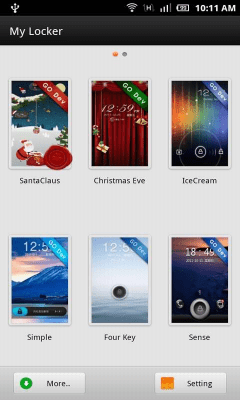 Screenshot of the application GO Locker Santa Claus Theme - #4