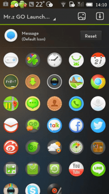Screenshot of the application Mr.z GO Launcher Theme - #4