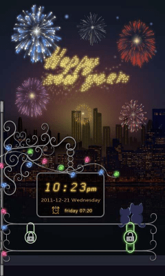 Screenshot of the application GO Locker Happy New Year Theme - #1