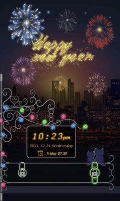 Screenshot of the application GO Locker Happy New Year Theme - #2
