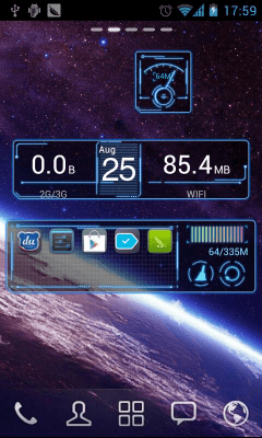 Screenshot of the application FutureWorld GOWidget Theme - #1