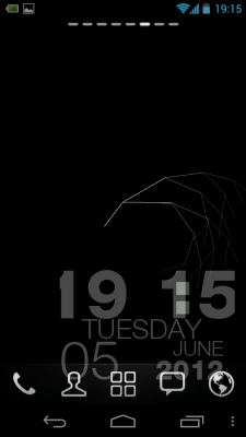 Screenshot of the application LWP+Fractal clock - #1