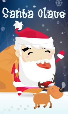 Screenshot of the application GO SMS Pro Santa Super Theme - #1