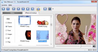 Screenshot of the application Fake Webcam - #2
