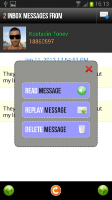 Screenshot of the application Read My SMS - #3