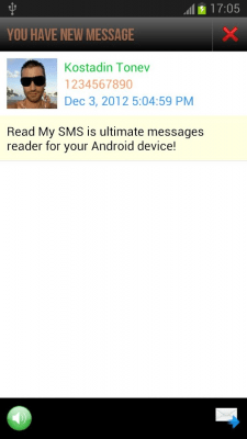 Screenshot of the application Read My SMS - #5