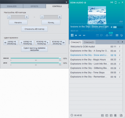 Screenshot of the application GOM Audio - #4