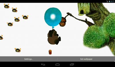 Screenshot of the application Winnie the Pooh and the Bees Live Wallpaper - #5