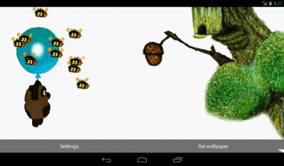 Screenshot of the application Winnie the Pooh and the Bees Live Wallpaper - #6