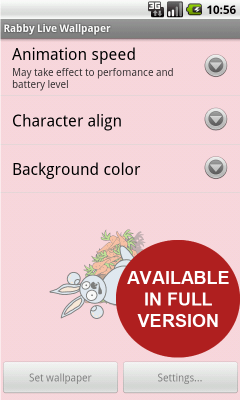 Screenshot of the application Rabbit Live Wallpaper HD for FREE - #7