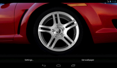 Screenshot of the application Car Wheel Live Wallpaper - #2