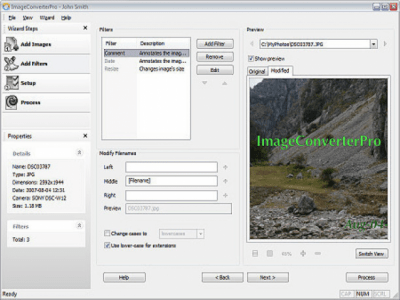 Screenshot of the application ImageConverterPro - #1