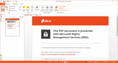 Screenshot of the application Nitro PDF Reader - #1