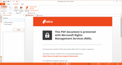 Screenshot of the application Nitro PDF Reader - #3