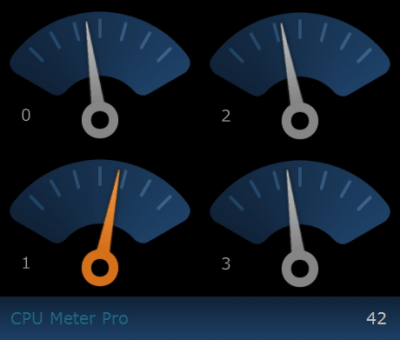 Screenshot of the application CPU Meter Pro - #1