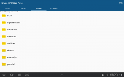 Screenshot of the application Simple MP4 Video Player - #5