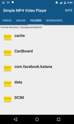 Screenshot of the application Simple MP4 Video Player - #10