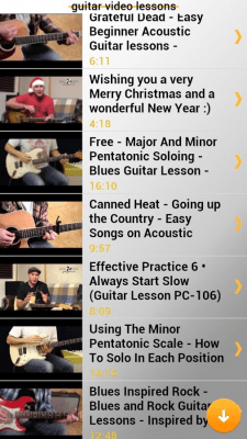 Screenshot of the application Guitar lessons - #2