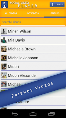 Screenshot of the application FB Video Player - #1