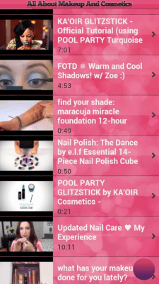 Screenshot of the application Makeup and cosmetics - #3