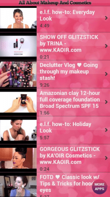 Screenshot of the application Makeup and cosmetics - #4