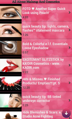 Screenshot of the application Makeup and cosmetics - #5