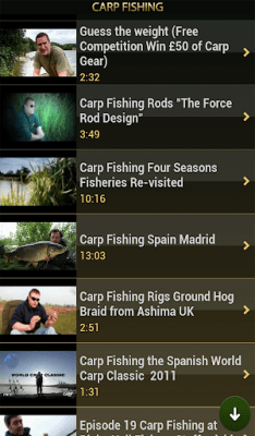 Screenshot of the application Carp Fishing - #5