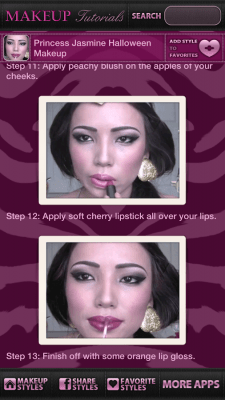 Screenshot of the application Beauty Makeup Tutorials - #1