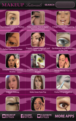 Screenshot of the application Beauty Makeup Tutorials - #8