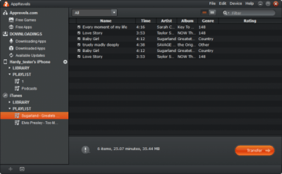 Screenshot of the application AppRevels - #5