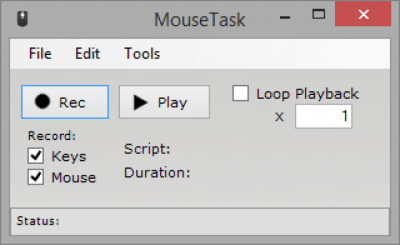 Screenshot of the application Mouse Task (eMouse) - #1