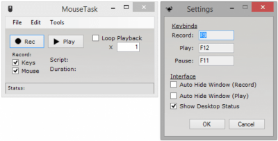 Screenshot of the application Mouse Task (eMouse) - #2
