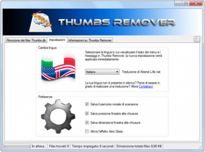 Screenshot of the application Thumbs Remover Portable - #2