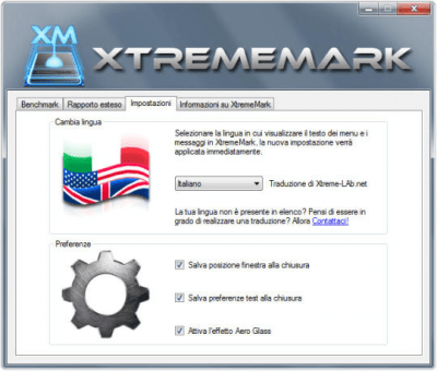 Screenshot of the application XtremeMark - #3