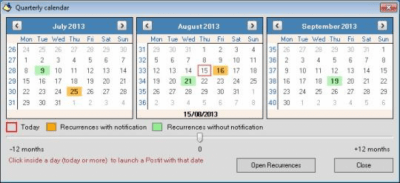Screenshot of the application AutoPostit2 - #3