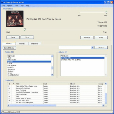 Screenshot of the application M-Player - #1