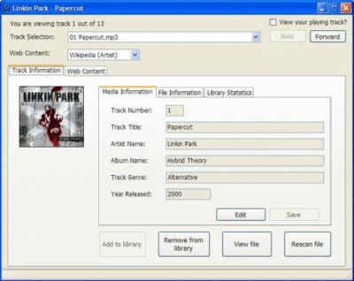Screenshot of the application M-Player - #3