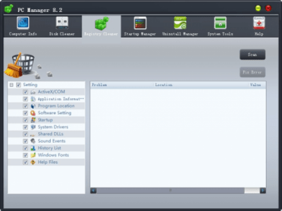 Screenshot of the application PC Manager - #2
